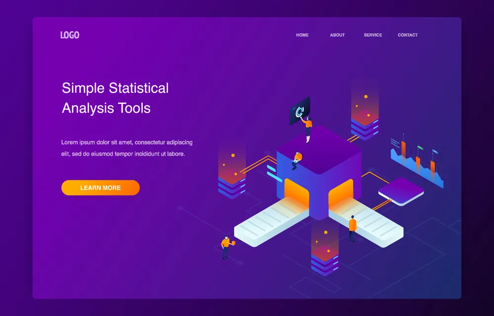 People Analyze Statistics With Graph Data Visualization