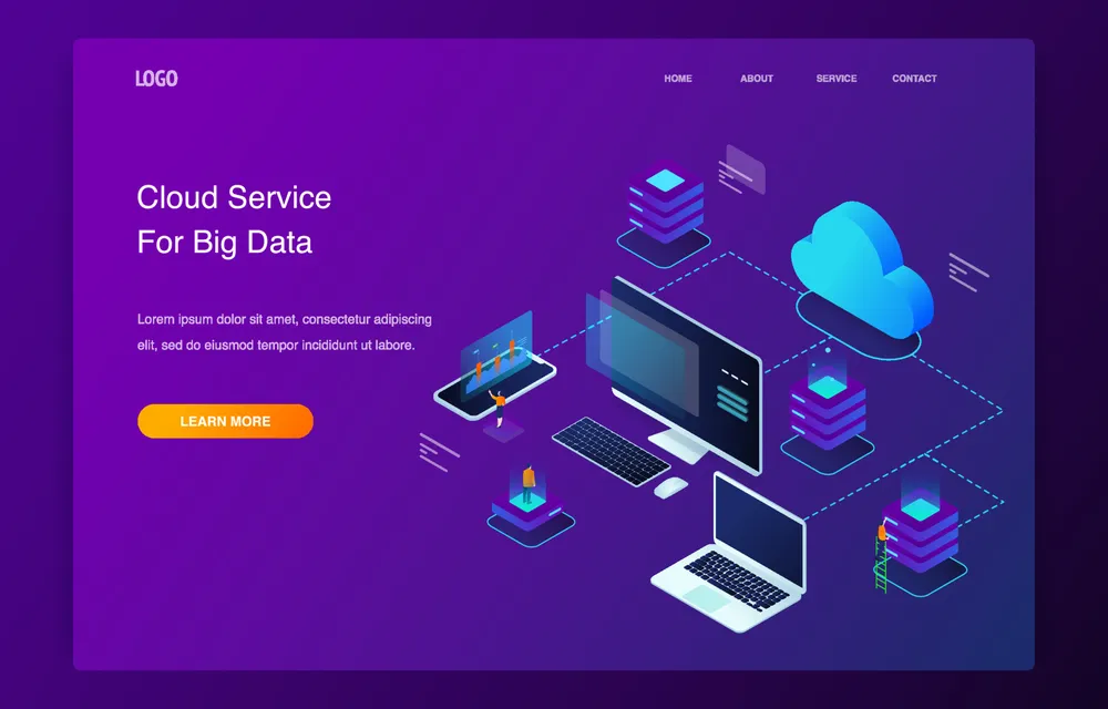 People Using Cloud Computing Services To Analyze Statistical Data