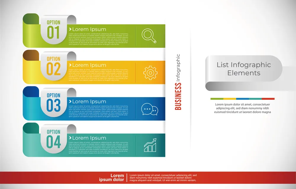 Business List Infographic Concept