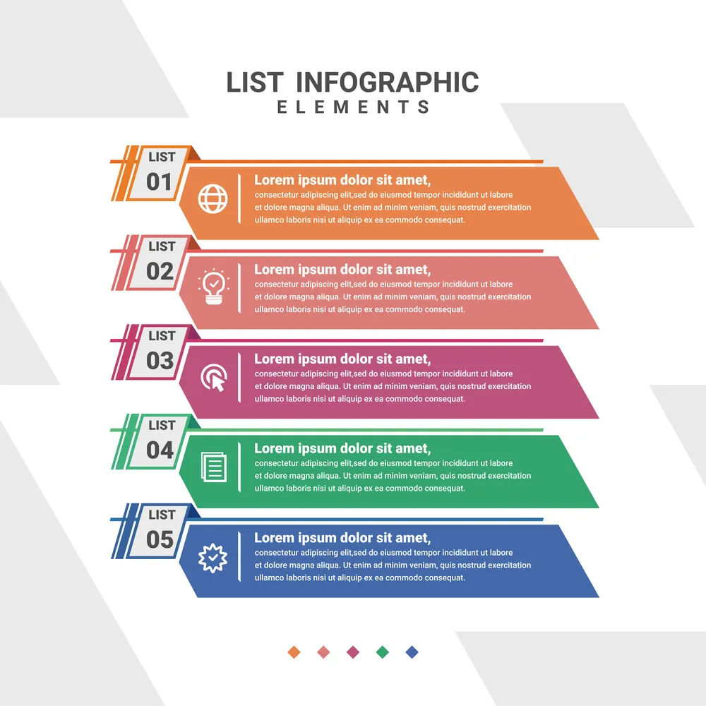 Infographic Template List Elements
