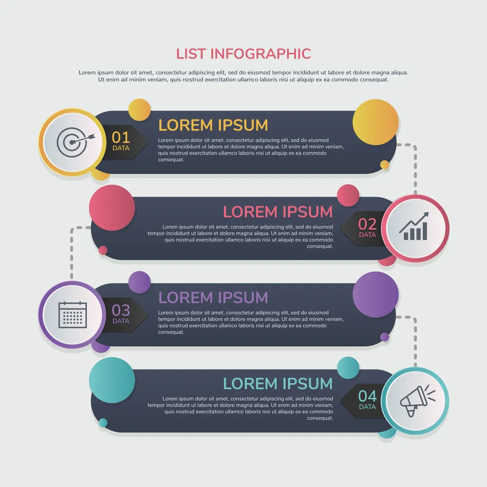 List Infographic Concept
