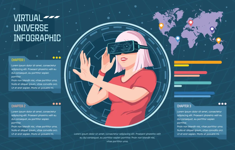Virtual Universe Infographic Template