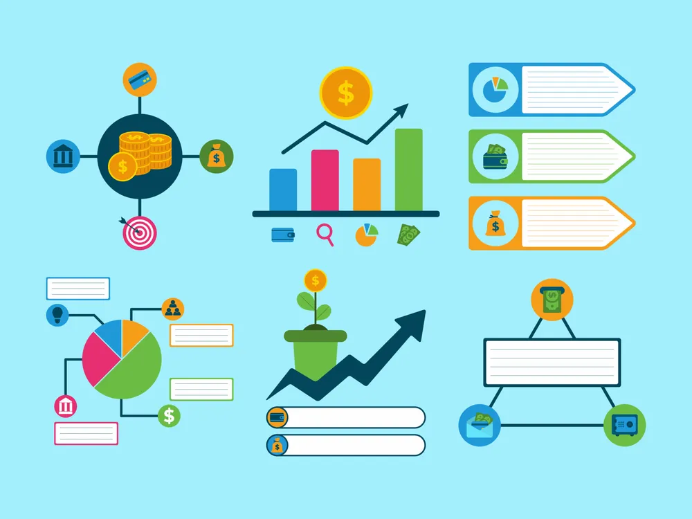 Financial Literacy Infographic Element