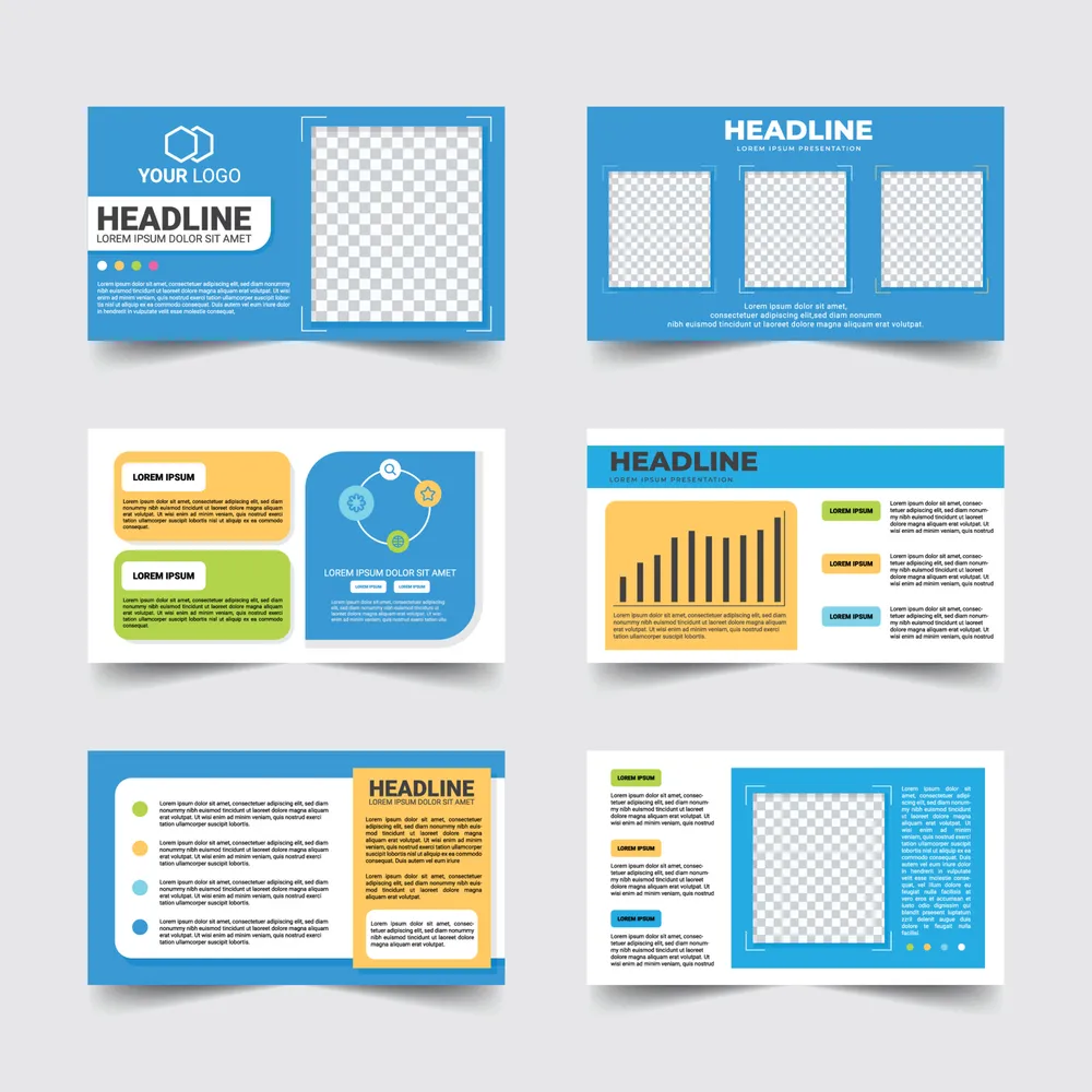 Colorful Presentation Templates With Simple Infographic
