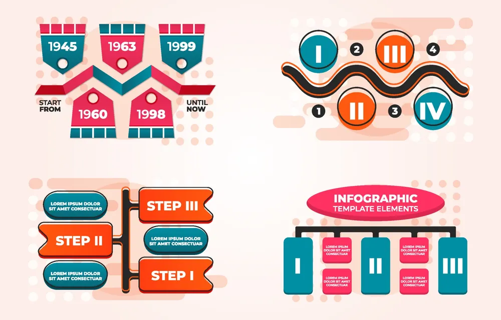 Timeline Infographic Elements