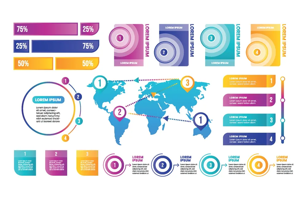Gradient Infographic Element