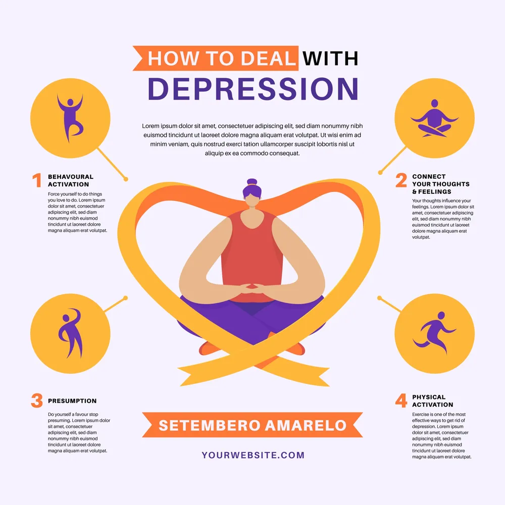 Deal With Depression Infographic