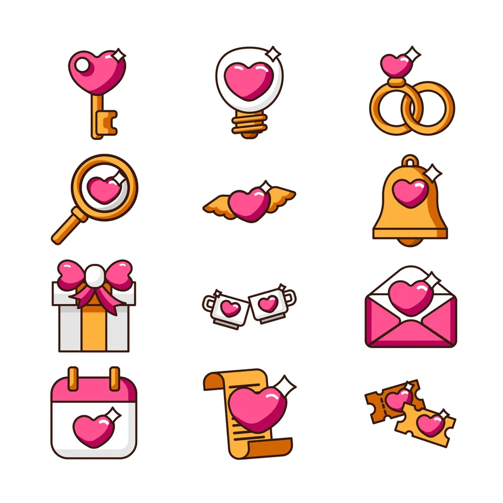 Various Heart Icon Collection