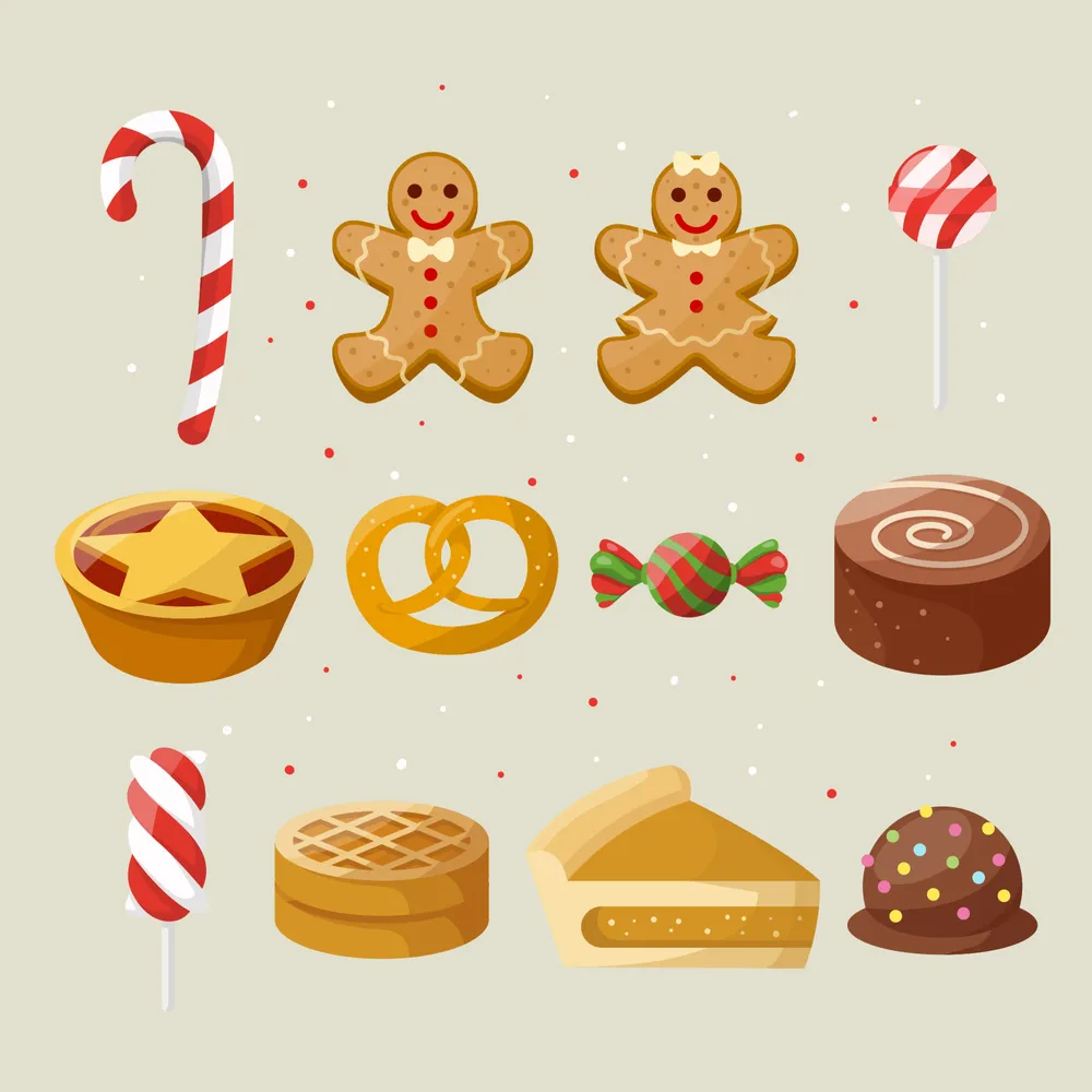 Chrismas Food Icon Collection