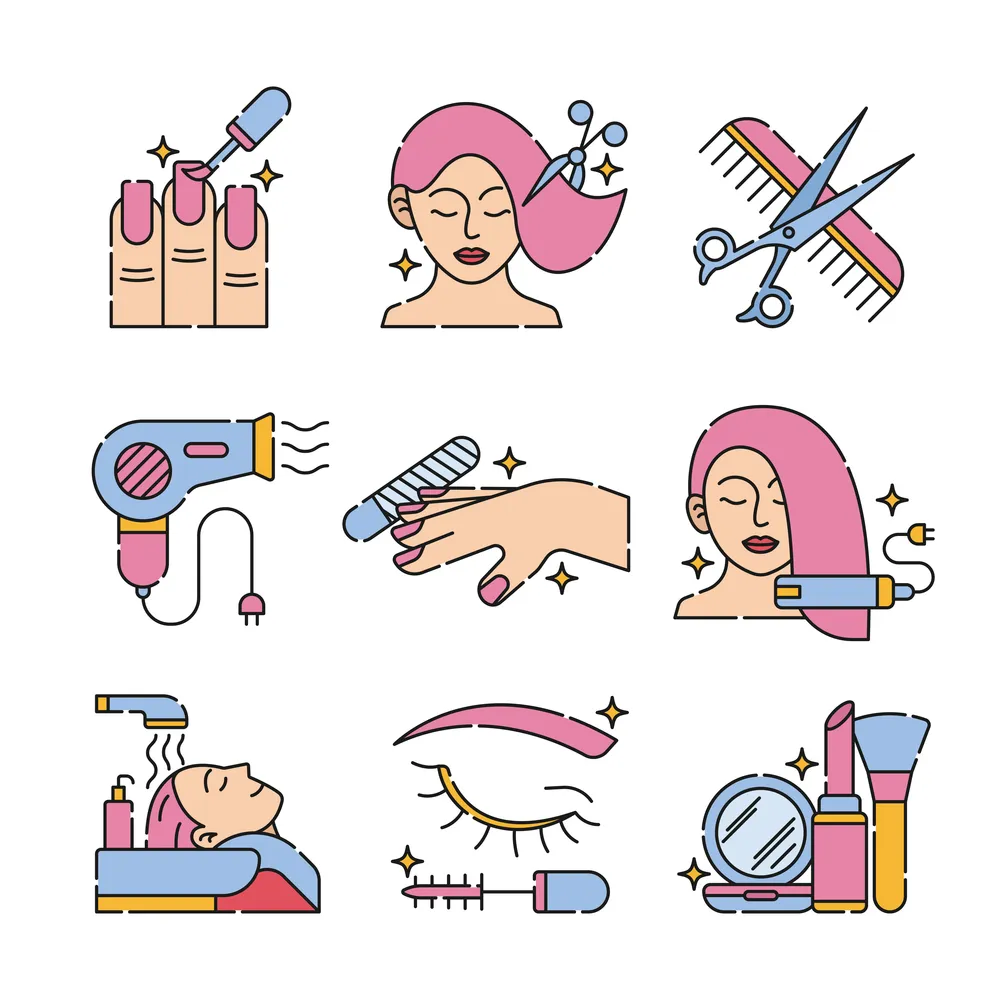 Beauty Salon Icon Set