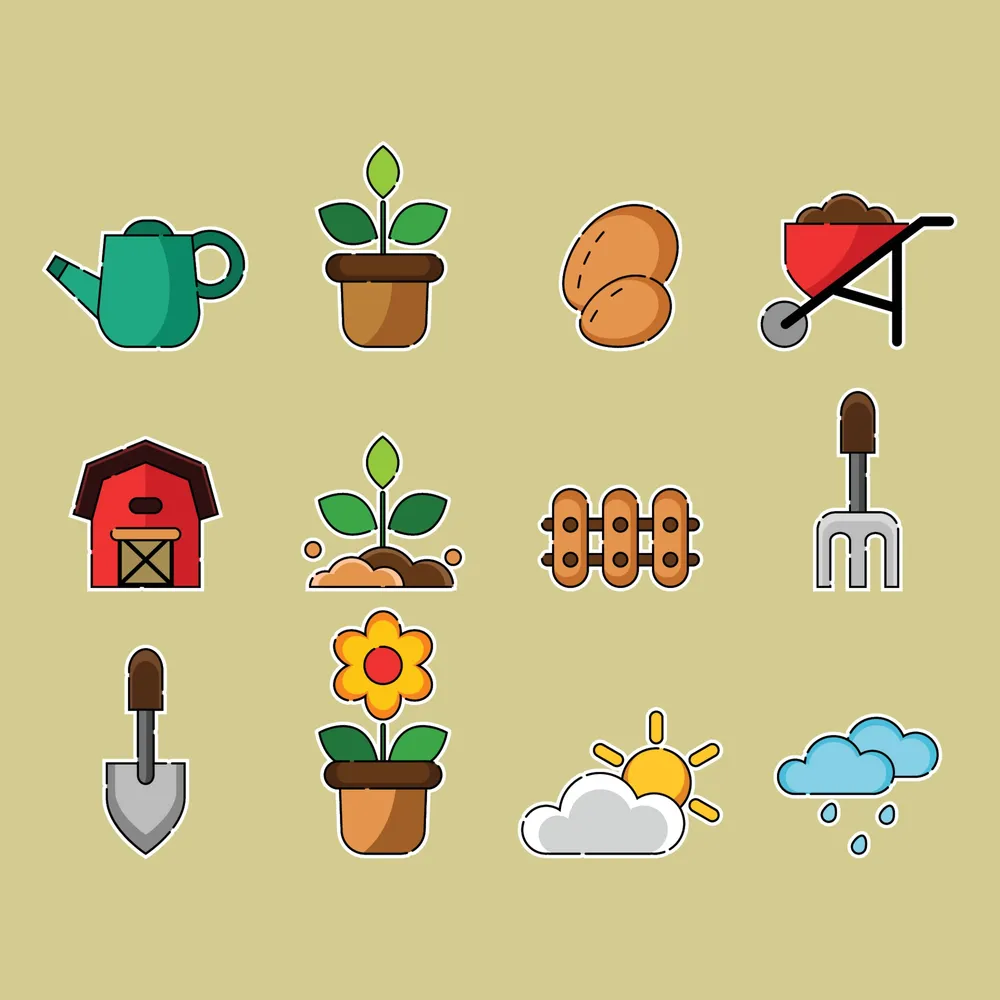 Gardening Icon Set