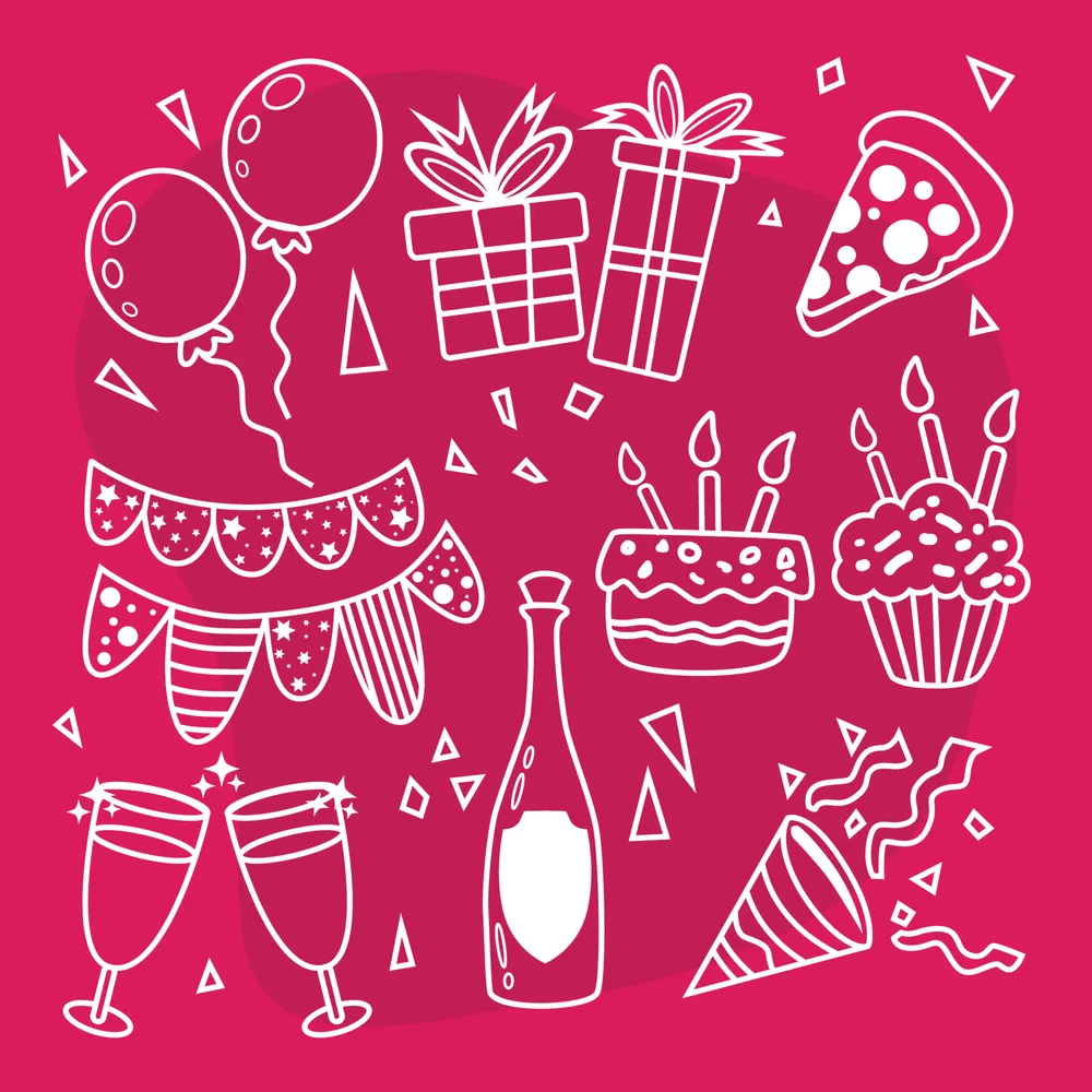Cute Doodle Party Icon