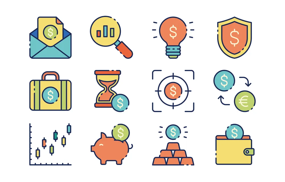 Banking Icon Vector Collection