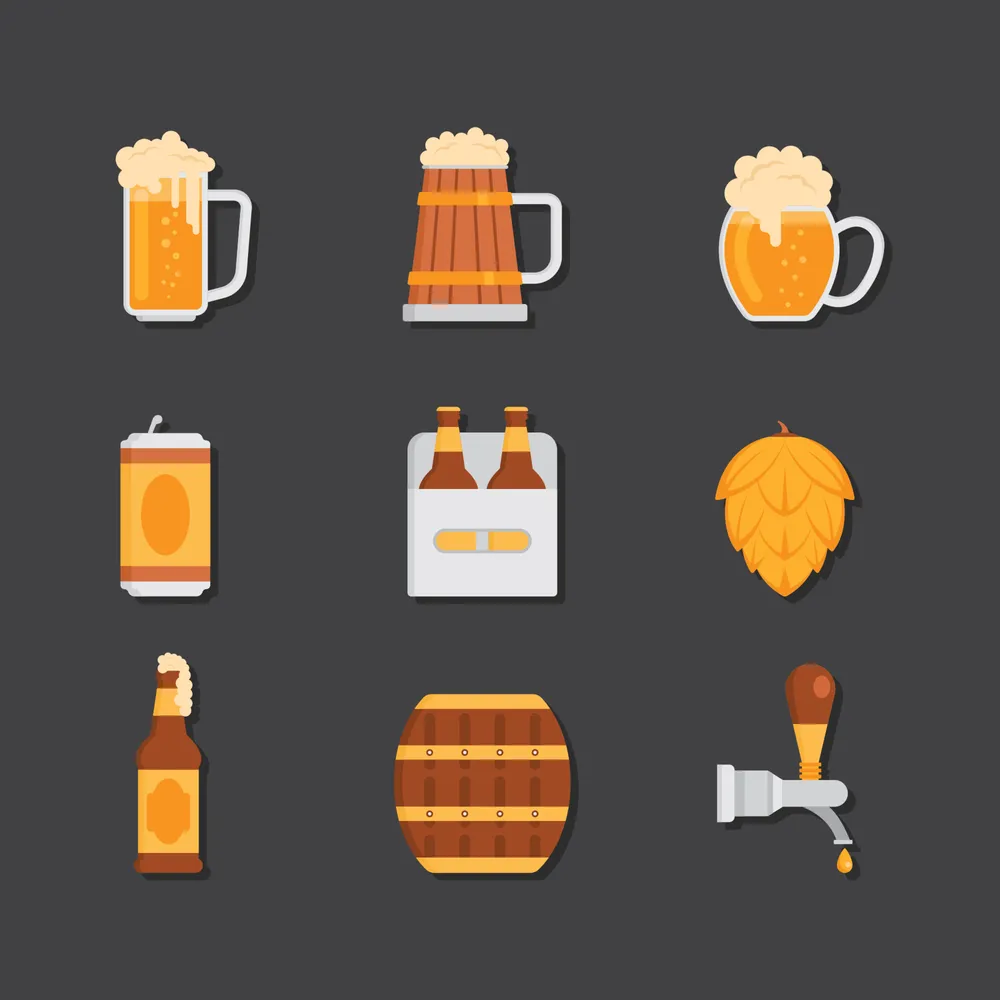Set Of Beer Icons