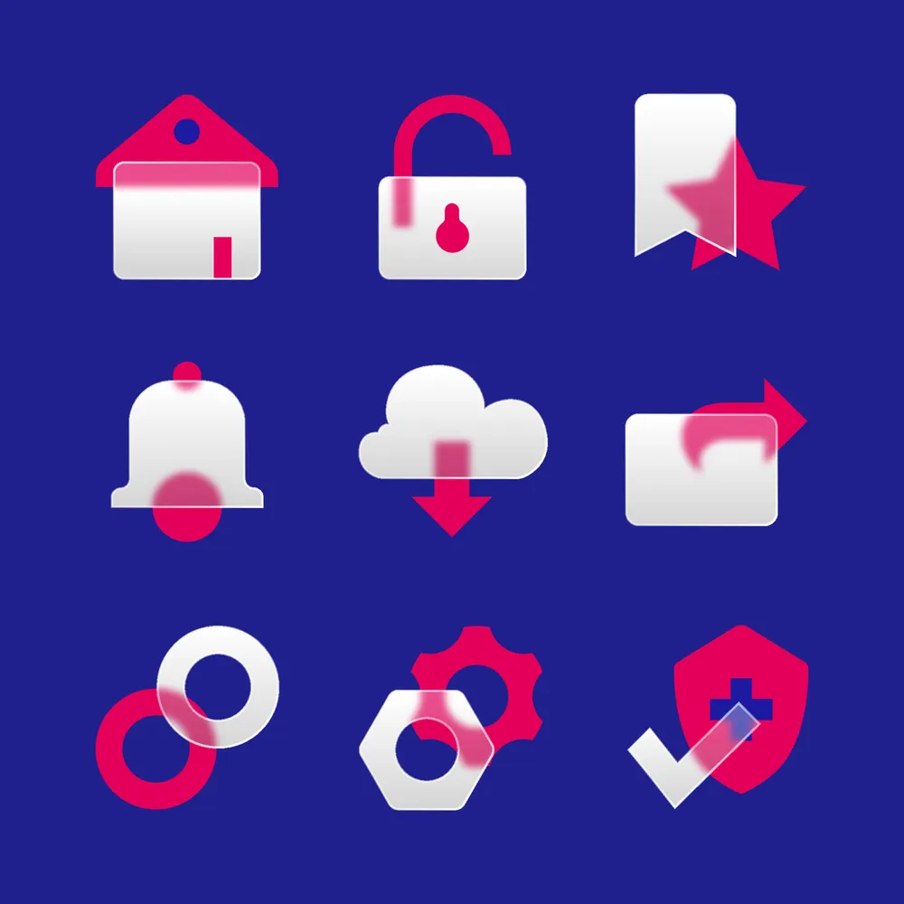 UI General Glassmorphism Icons