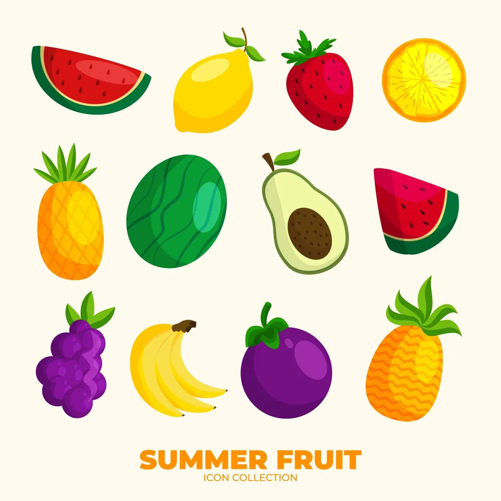 Summer Fruit Icon Collection