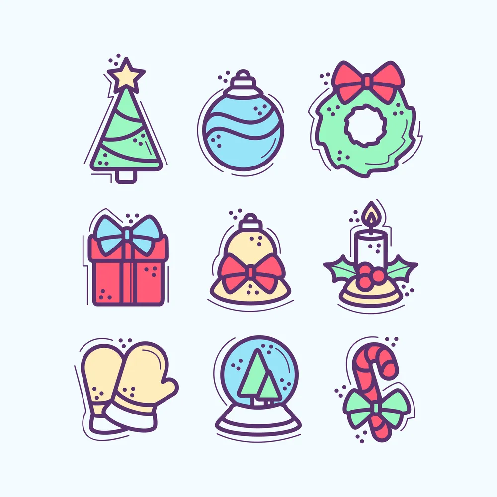 Christmas Essentials Icon Set