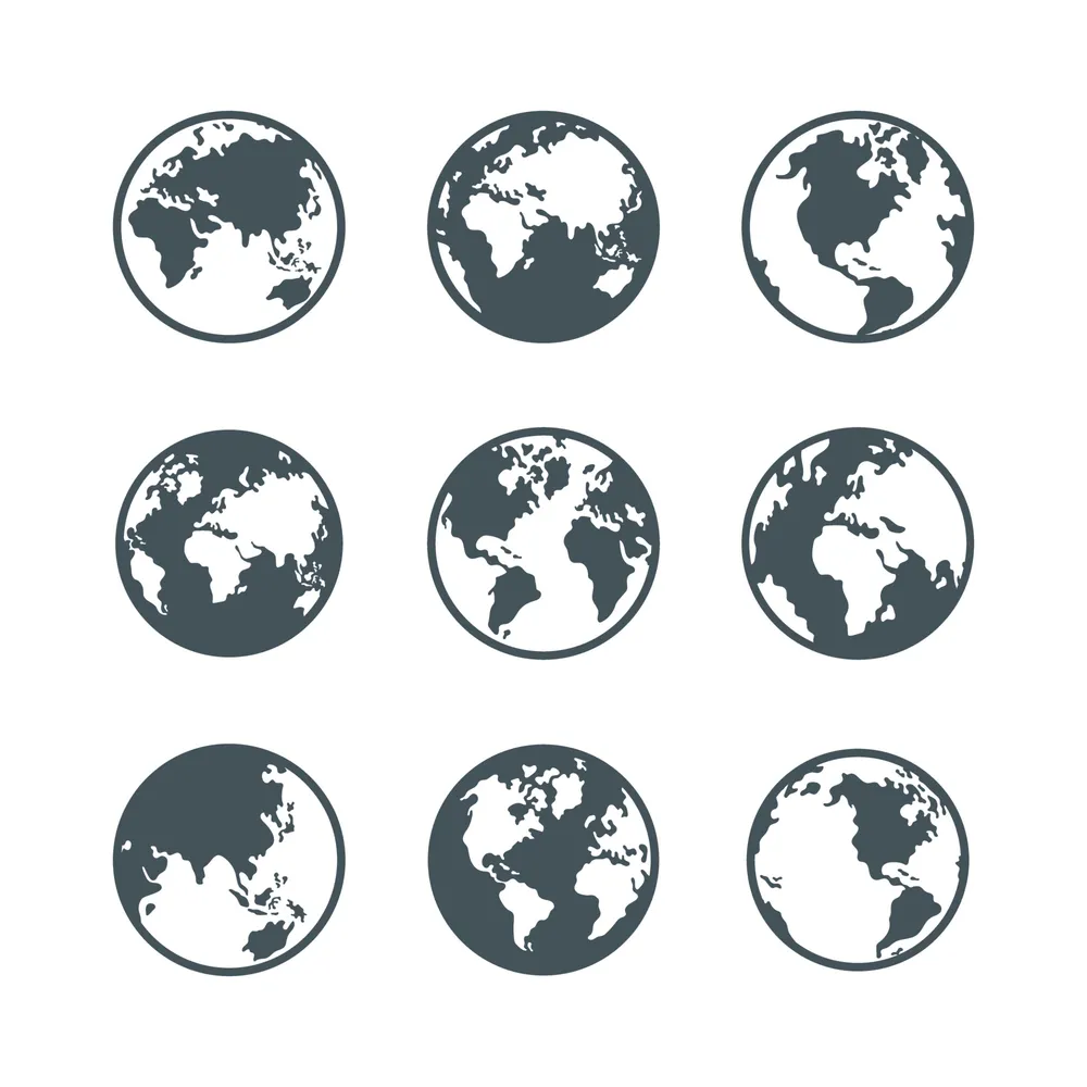 Set of World Map Icon