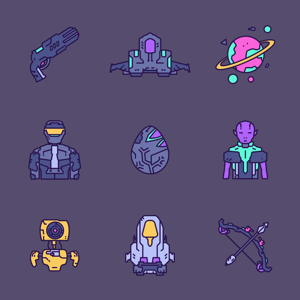 Sci-fi Science Fiction Icons