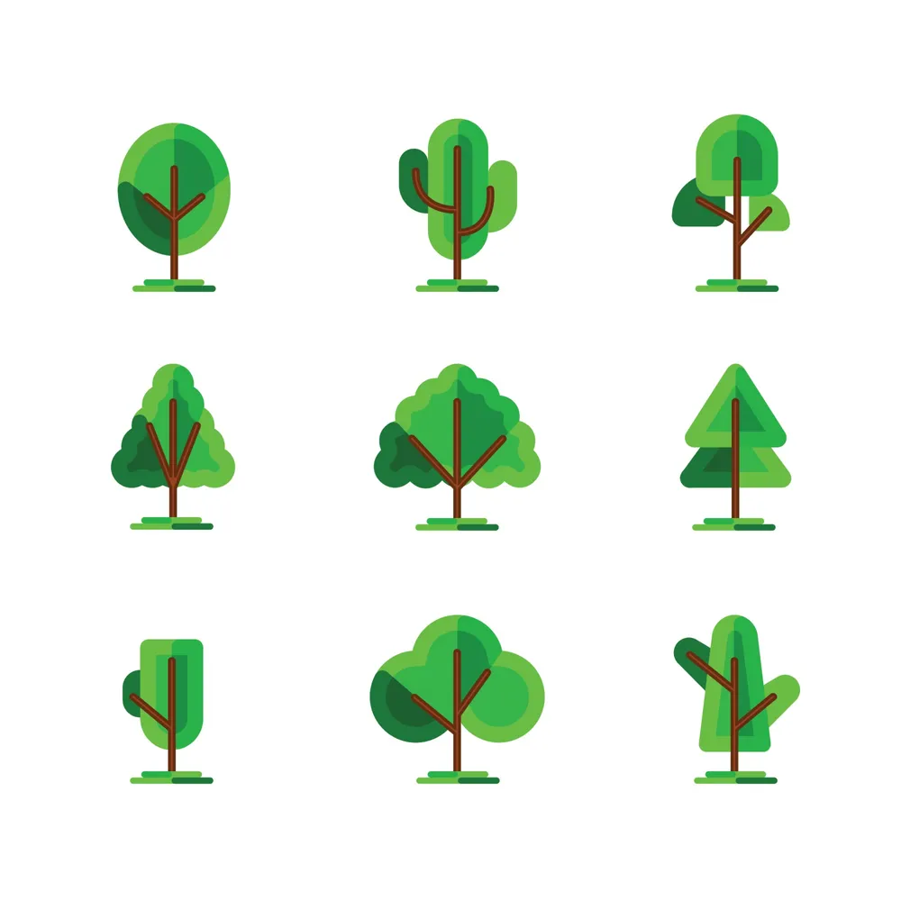 REVISE - Set of Tree Icons