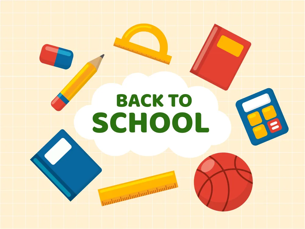 School Icon in Flat Design