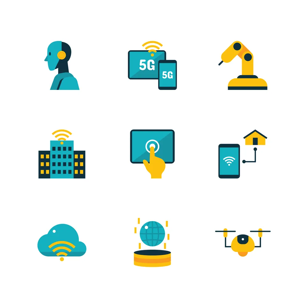 Technology Smart City Icon Set