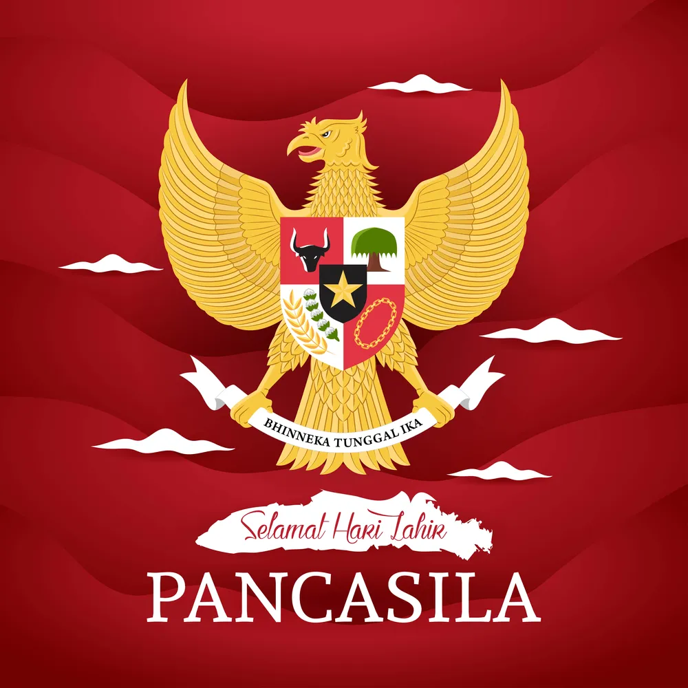Hari Pancasila with Garuda Icon