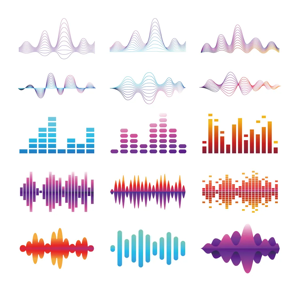 Sound Wave Gradient Cotor icon Ser