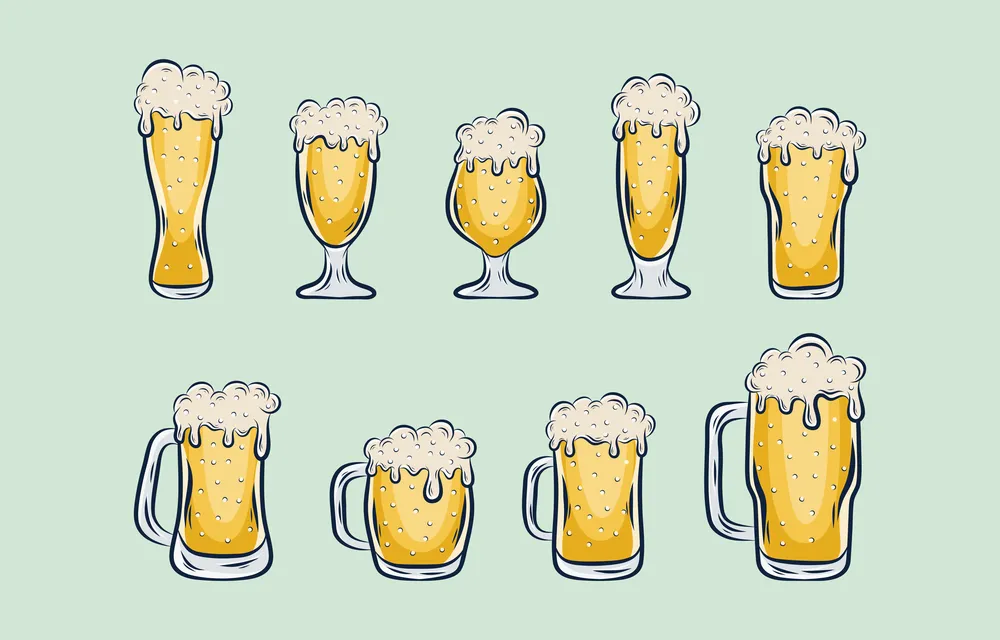 Octoberfest Hand Drawn Beer Icons Collection