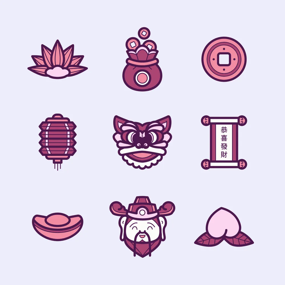Gong Xi Fa Cai Icon Collection