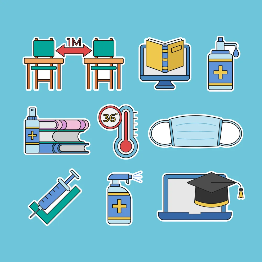 Back To School Activity Icons Set