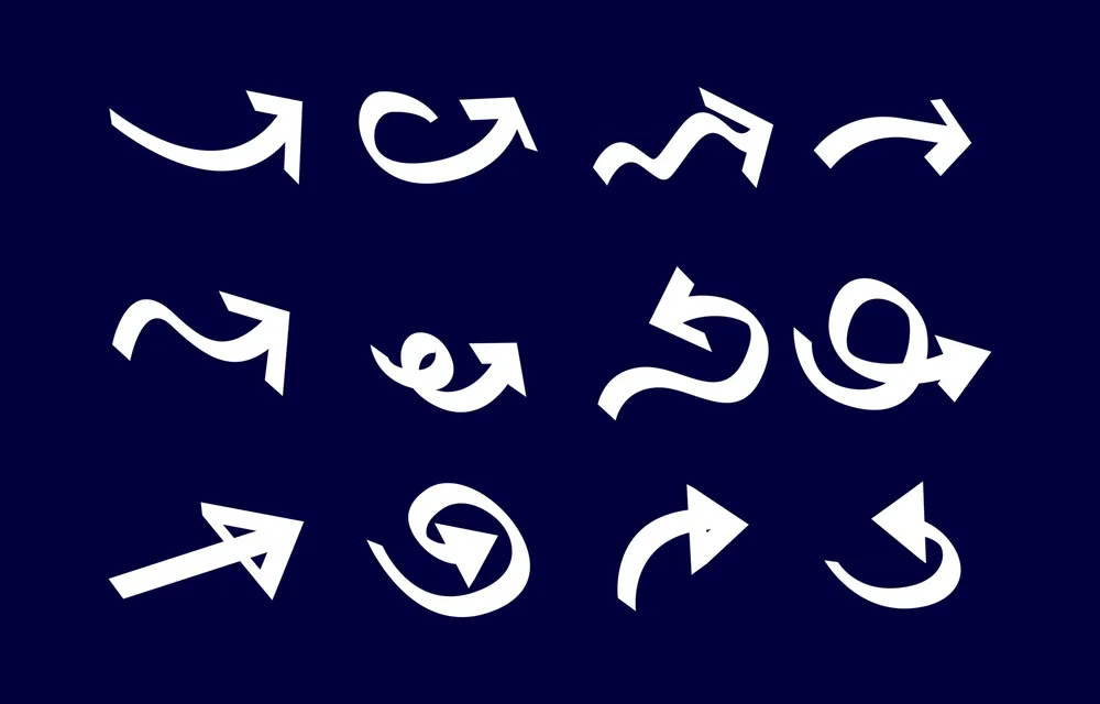 Hand Drawn Style Arrow Icon Set