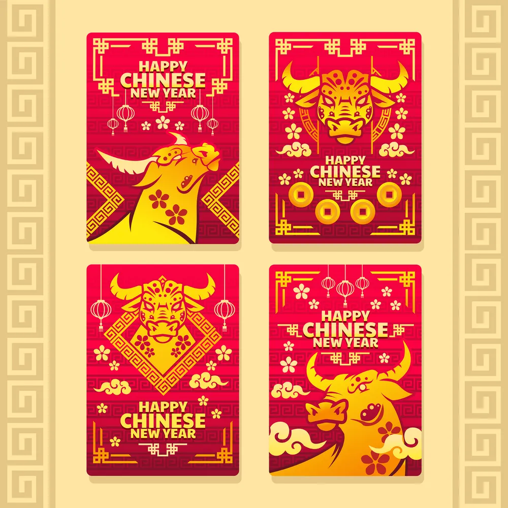 Iconic Golden Ox Lunar New Year