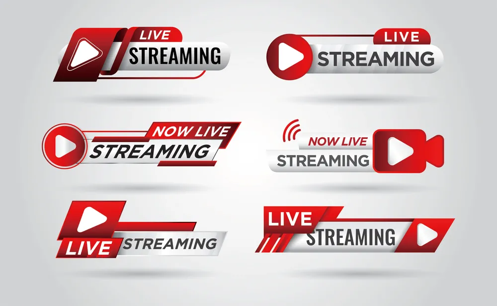 Live Video Streaming Icon Pack for Online Platform