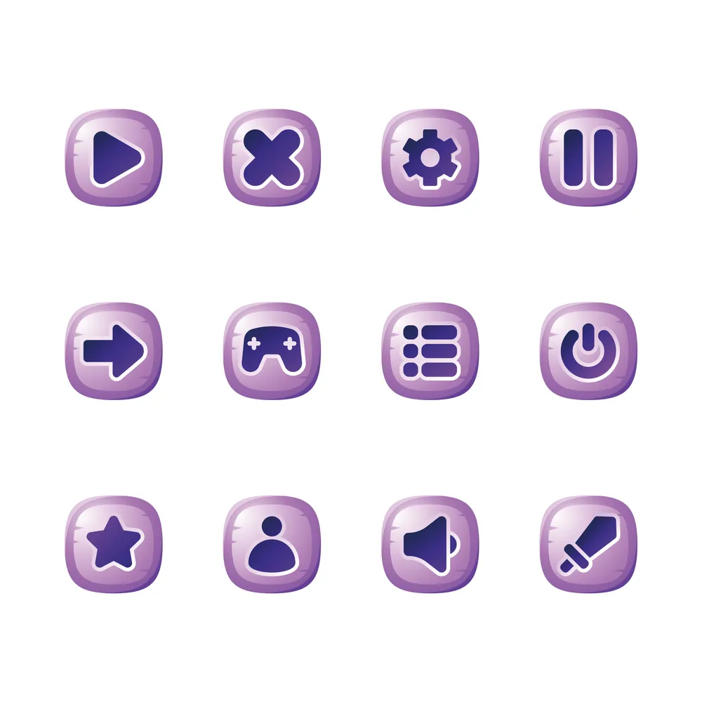 Game App Icons Set Collection for UI UX