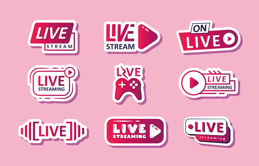 Live Stream Badge Set