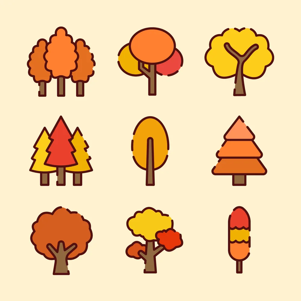 Yellow Trees In Autumn