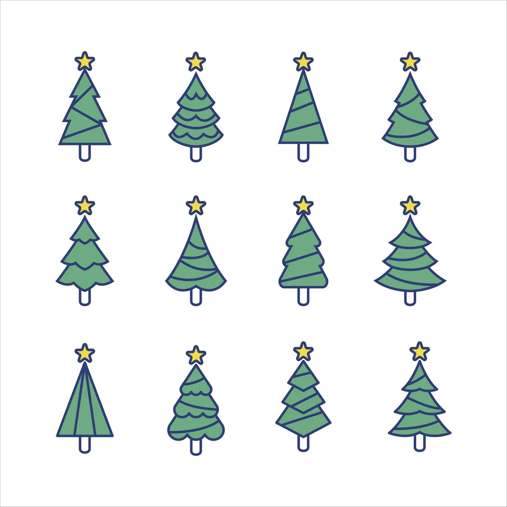 Christmas Tree Line Concept Collection