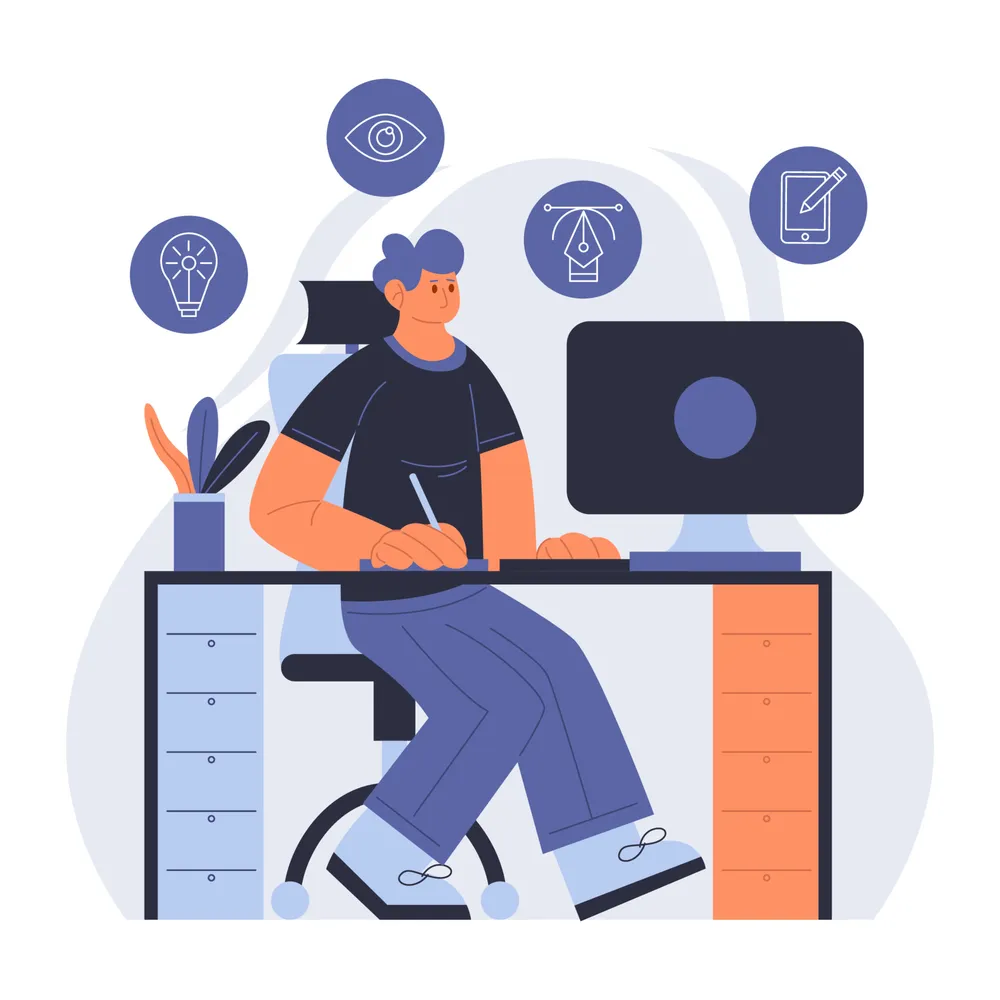 Designer Back To Work Concept