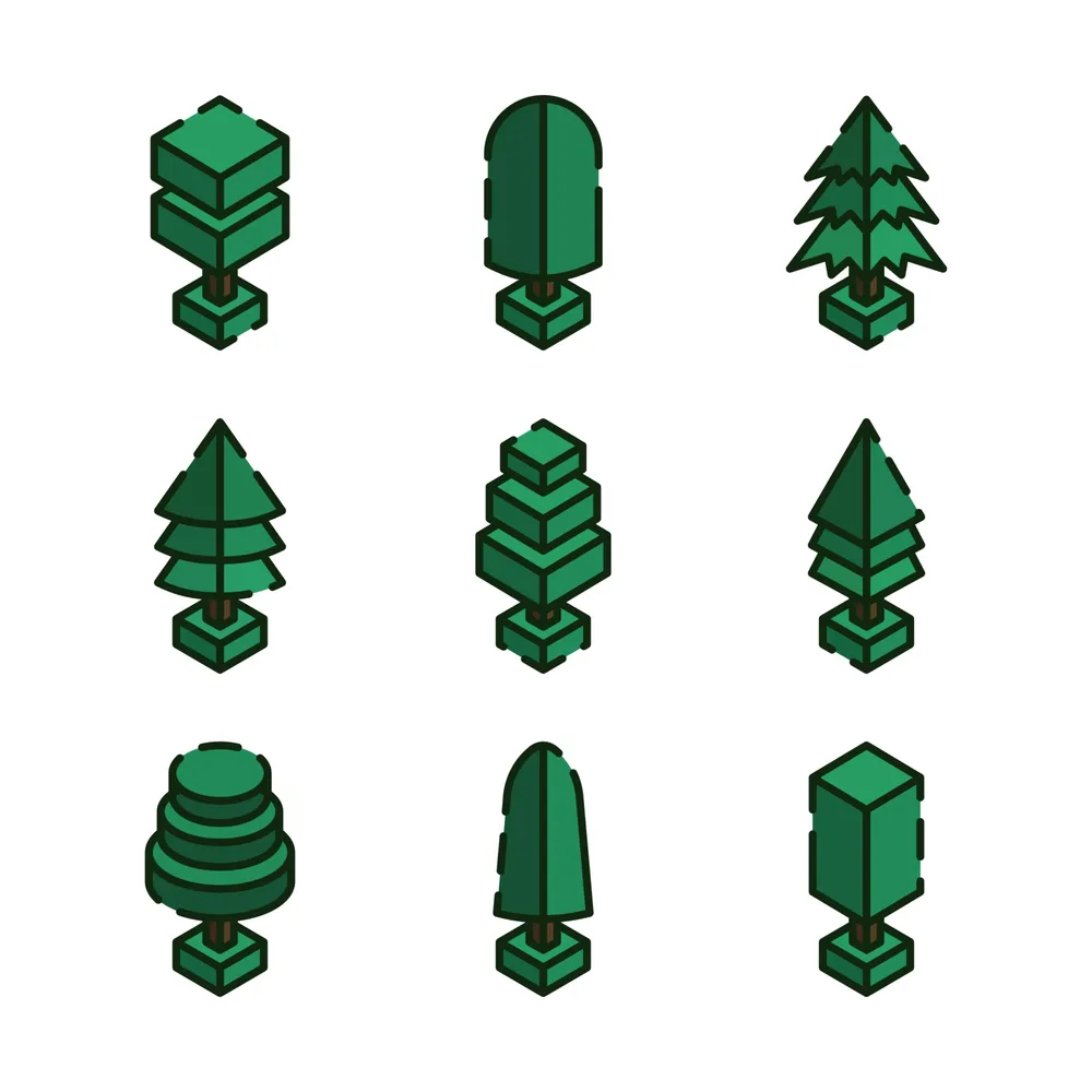 Isometric Green Trees