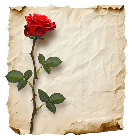 ������Ƥֽ��ɫõ�廨PNG���ͼ