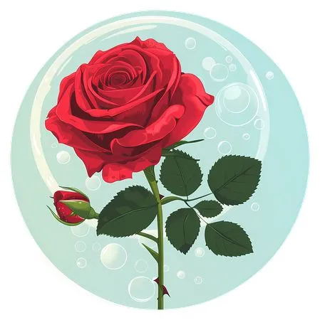 ��ɫõ�廨�ͻ���PNG���ͼ