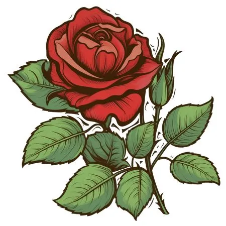 ��ɫõ�廨����Ҷ�廭PNG���ͼ