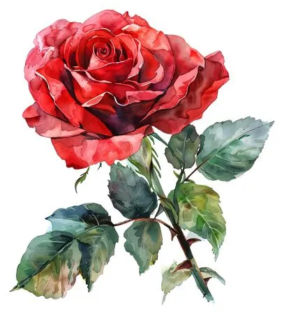 ��ɫõ�廨��Ҷ�Ӳ廭PNG���ͼ