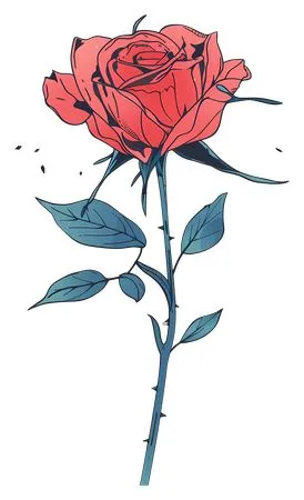 ��ɫõ�廨����ҶPNG���ͼ