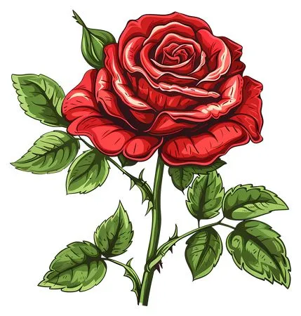 ��ɫõ�廨����Ҷ�廭PNG���ͼ