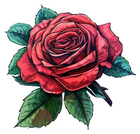 ��ɫõ�廨����Ҷ�廭PNG���ͼ