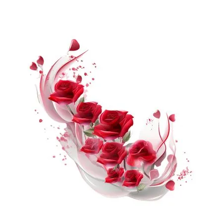 װ�κ�ɫõ�廨�������ͼ��PNG���ͼ