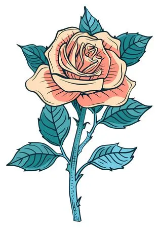 ϸ�ڲ廭õ�廨��Ҷ��PNG���ͼ