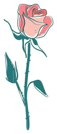 ��ɫõ�廨����ҶPNG���ͼ